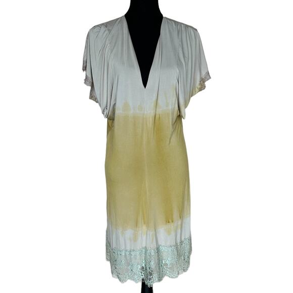 Phisique du Role Ombre Shift Dress LARGE Coquette Lace Italian Designer $398 NEW - Picture 1 of 10